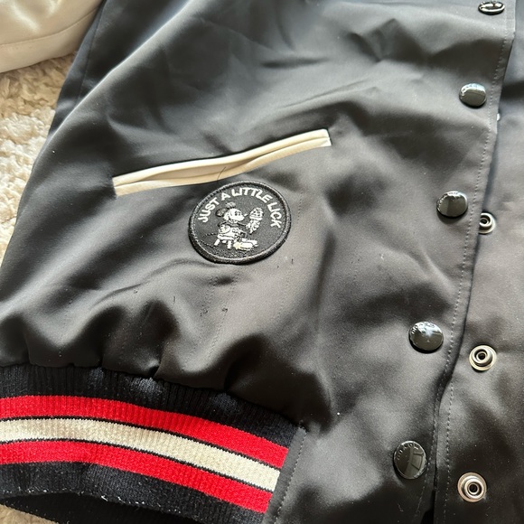 Reversible Disney x Coach Mickey Mouse Satin Varsity Jacket size S - Picture 3 of 8